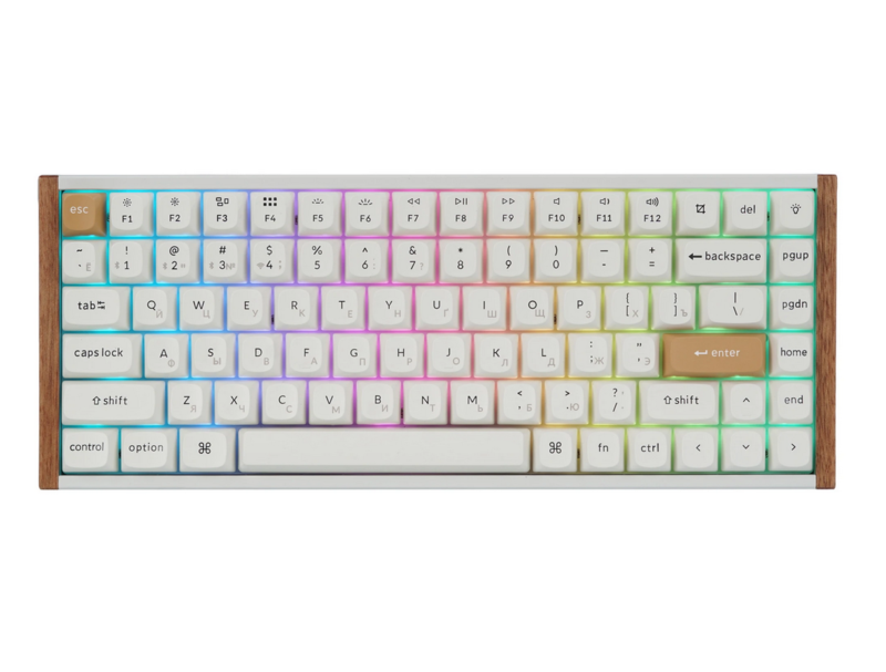 Клавиатура беспроводная Keychron K2H-Q1-RU бежевая