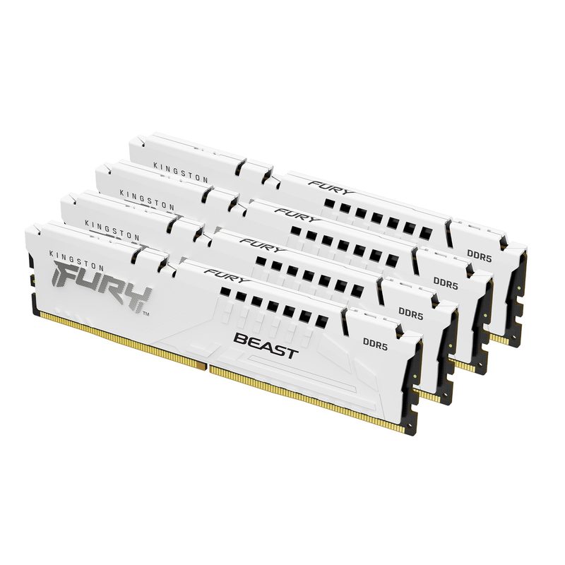 Оперативная память Kingston Fury Beast White CL40 4x16GB DIMM DDR5 5600 Mhz