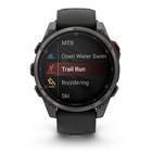 Смарт-часы Garmin Fenix 8 Pro 47mm Amoled Sapphire Carbon Gray DLC Titanium with Black Pebble Gray Silicone Band