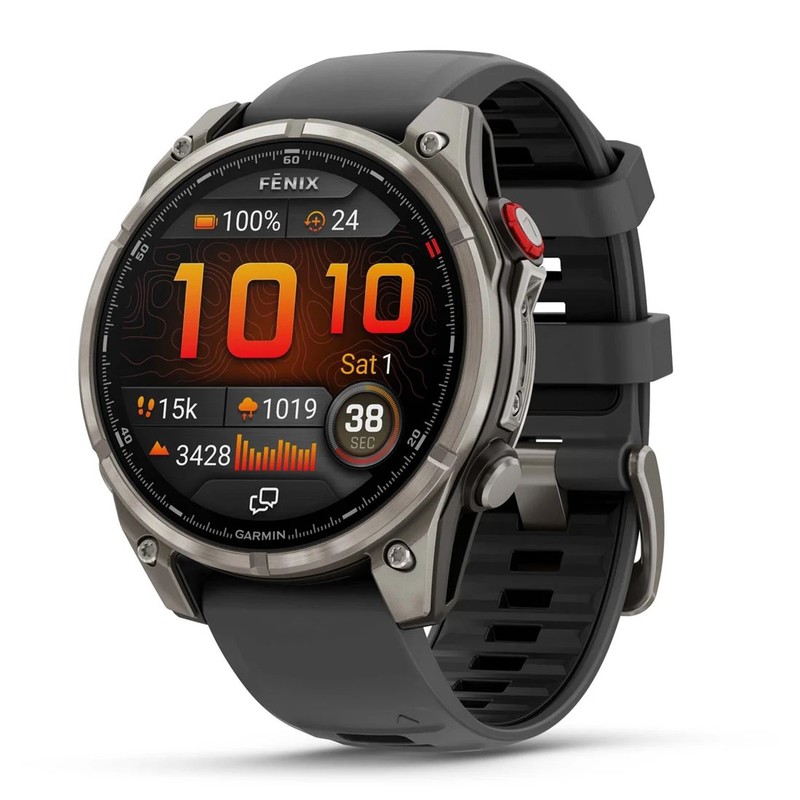 Смарт-часы Garmin Fenix 8 Pro 47mm Amoled Sapphire Titanium with Graphite Black Silicone Band