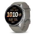 Смарт-часы Garmin Venu 4 45mm Silver with Silver Gray Silicone Band