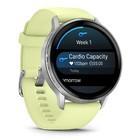Смарт-часы Garmin Venu 4 45mm Silver with Citron Silicone Band