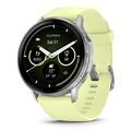 Смарт-часы Garmin Venu 4 45mm Silver with Citron Silicone Band