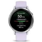 Смарт-часы Garmin Venu 4 41mm Silver with Periwinkle Silicone Band