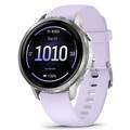 Смарт-часы Garmin Venu 4 41mm Silver with Periwinkle Silicone Band