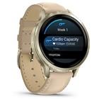 Смарт-часы Garmin Venu 4 41mm Lunar Gold with Bone Silicone Band and Light Sand Leather Band