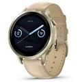 Смарт-часы Garmin Venu 4 41mm Lunar Gold with Bone Silicone Band and Light Sand Leather Band