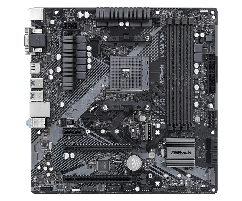 Материнская плата ASRock B450M Pro4 R2.0