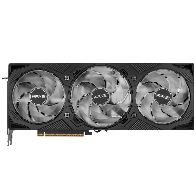 Видеокарта KFA2 GeForce RTX5070Ti Rock X OC 3Fan RGB Black 16GB GDDR7 256bit