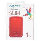 Внешний накопитель ADATA HV300 1TB Red
