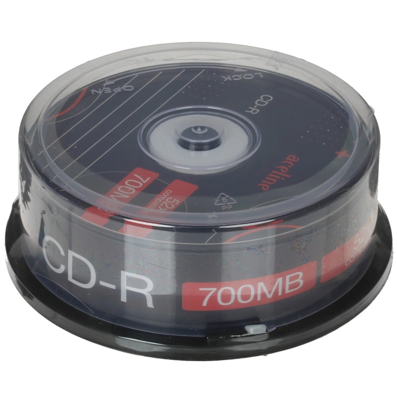 Оптический носитель Aceline CD-R 52x Cake Box 25