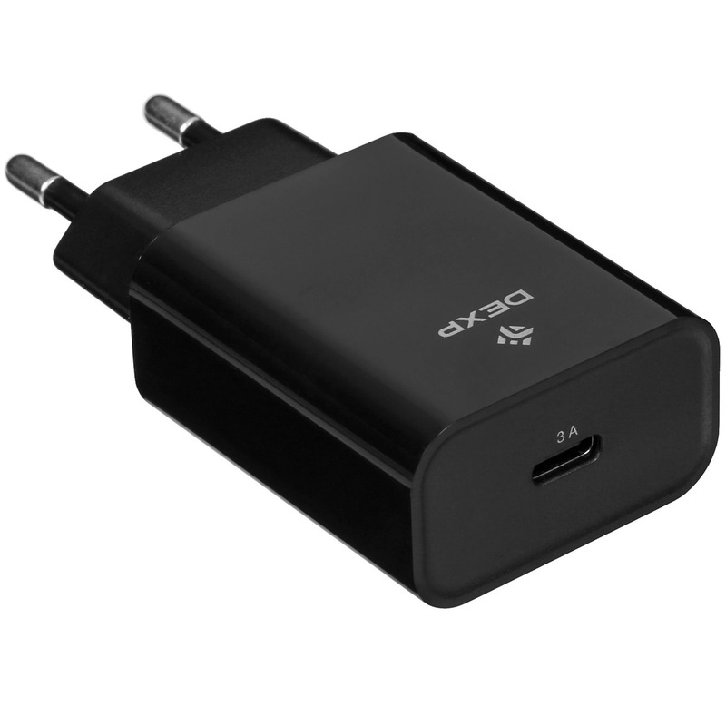 Сетевое зарядное устройство Dexp IET25CD 20W Black