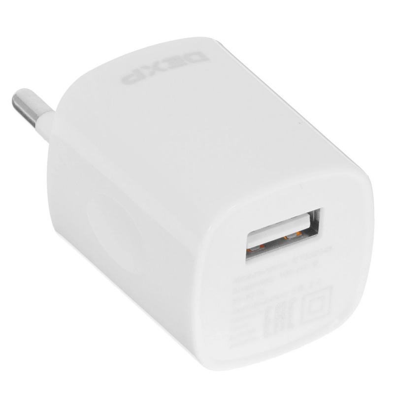 Сетевое зарядное устройство Dexp IET002048 10W White