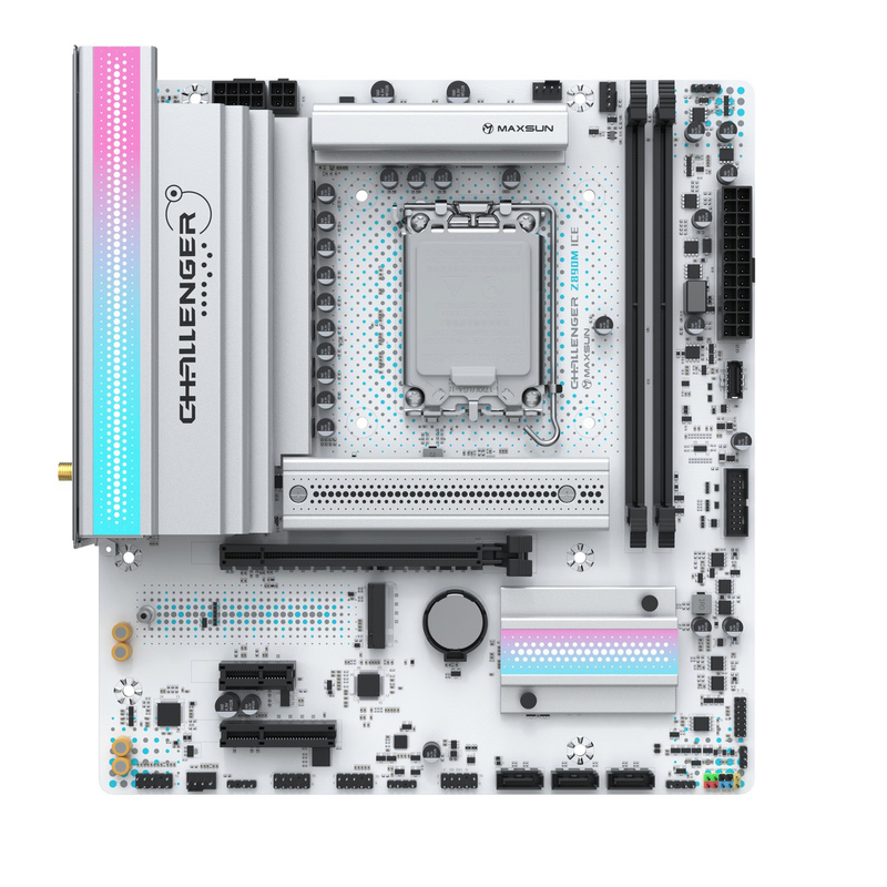 Материнская плата Maxsun Challenger Z890M WiFi Ice