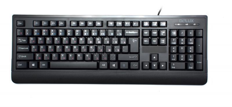 Клавиатура Delux DLK-6010 Black USB