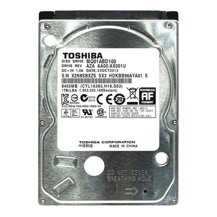 Toshiba 500GB 5400 SATA Notebook Hard Disk SLIM
