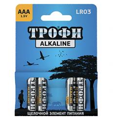Батарейки Трофи LR03-4BL AAA