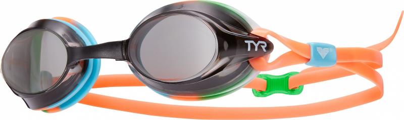 Очки для плавания TYR VELOCITY 959 черно-оранжевые