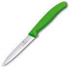 Нож Victorinox с волнистым лезвием, зелёный (6.7736.L4)