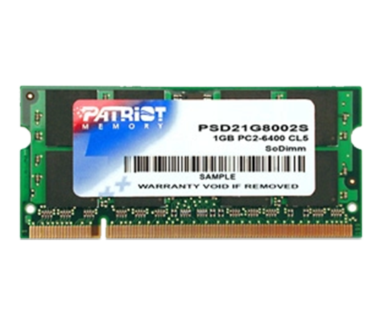 Оперативная память Patriot 1Gb DDR2 PC6400 SoDIMM