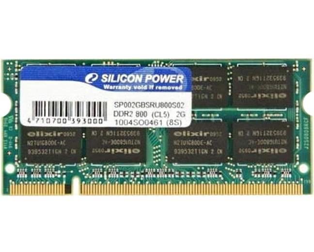 Оперативная память Silicon Power 1Gb DDR2 PC6400 SoDIMM