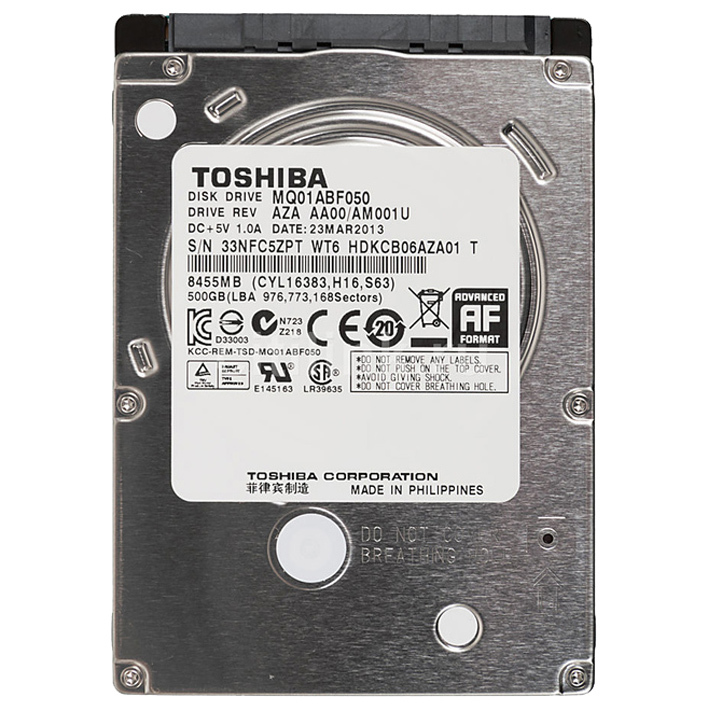 Накопитель HDD Toshiba 500GB MQ01ABF050
