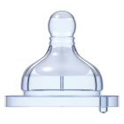 Соска для бутылочек Chicco Wellbeing из силикона, 2m+, средний поток