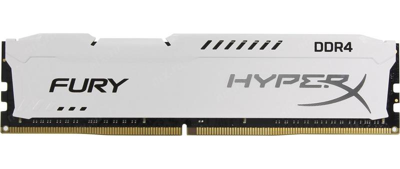 Оперативная память Kingston HyperX Fury White DDR4 16GB 2400Mhz