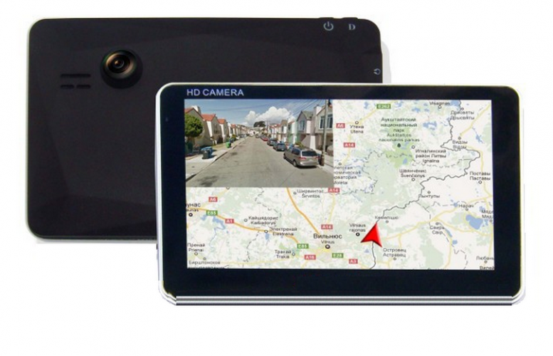 Автомобильный Навигационный регистратор GPS navigation HD player Dual Camera
