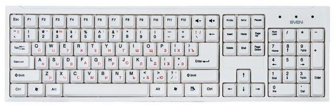 Клавиатура Sven Standard 303 белая