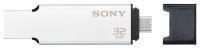 Флешка Sony USM32BA2 32GB USB 3.1/microUSB серая