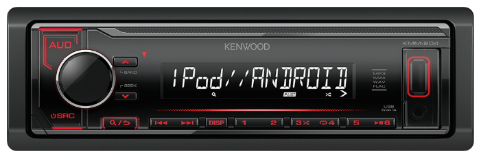 Автомагнитола Kenwood KMM-204