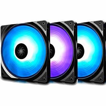 Кулер для кейса Deepcool RF120 RGB LED набор 3 в 1