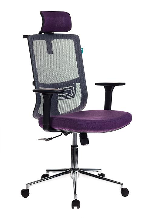 Кресло Бюрократ MC-612 серо-фиолетовое