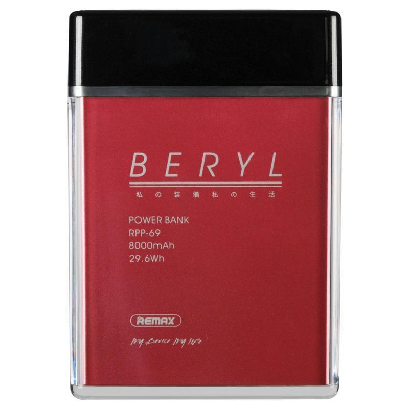 Внешний аккумулятор Remax Beryl RPP-69 красный