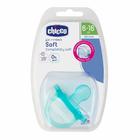 Пустышка Chicco Physio Soft 6-16м силиконовая голубая, 1 шт