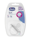 Пустышка Chicco Physio Soft 16-36м силиконовая бесцветная, 1 шт