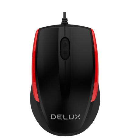 Мышь Delux M321BU Черно-красная
