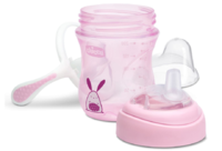 Поильник Chicco Transition Cup от 4 месяцев 200 мл розовый