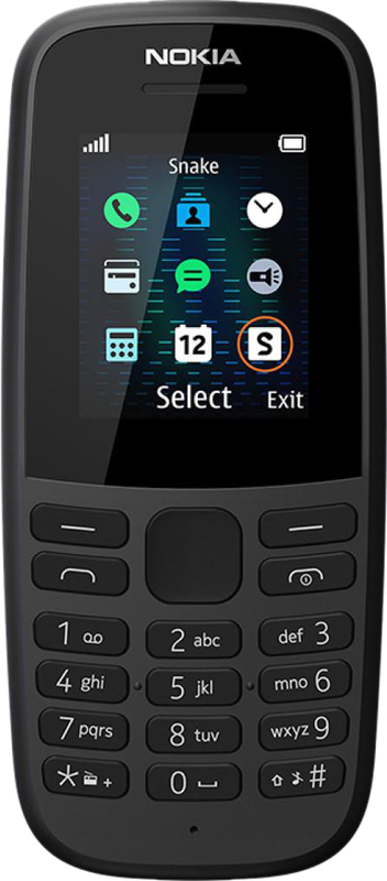 Сотовый телефон Nokia 105 Dual sim (2019) черный