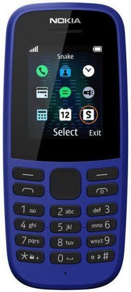 Сотовый телефон Nokia 105 Dual sim (2019) синий