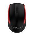 Мышь беспроводная Delux M321GX черно-красная