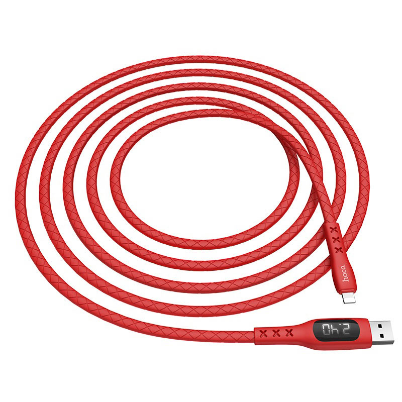 Кабель Hoco S6 Sentinel USB-Lightning красный