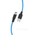 Кабель Hoco X21 Plus USB-USB Type-C черно-синий