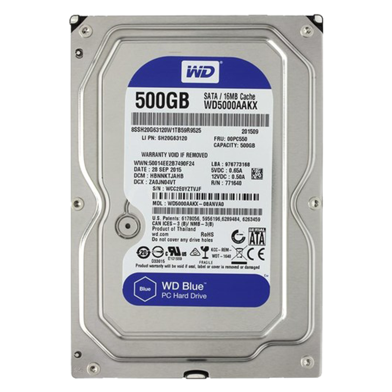 Внутренний жесткий диск Western Digital Blue WD5000AAKX 500GB 3.5" SATA