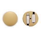 Кабель LDNIO LC-90 USB-microUSB-Type-C Silver/Gold