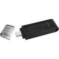 Флешка Kingston Data Traveller 70 64GB USB 3.2 Type-C черная