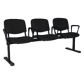 Кресло трехместное Фест Изо черное