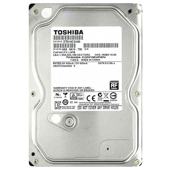 Внутренний жесткий диск Toshiba 1TB, 7200, 32MB, SATAIII