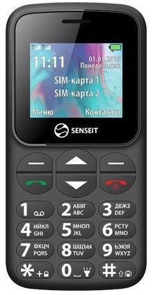 Сотовый телефон Senseit L101 черный